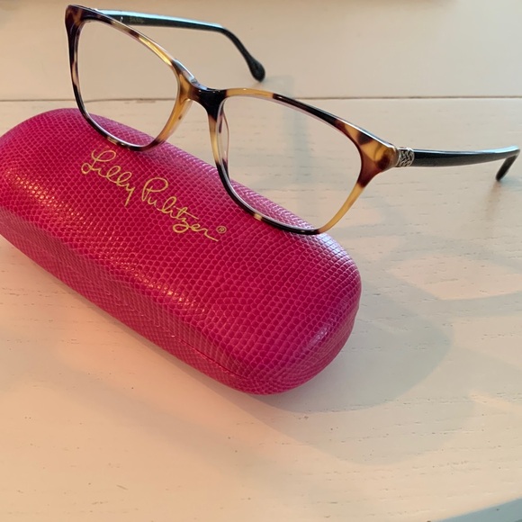 Lilly Pulitzer Brown and Black Glasses - Picture 1 of 4